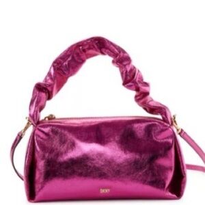 NWT DKNY Shiny metallic Pink Women's Crossbody/Shoulder, Handbag